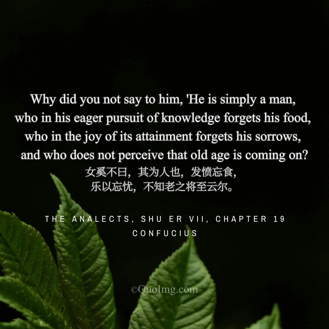 The Portrait of a Lifelong Learner: So Engrossed He Forgot to Eat and Age