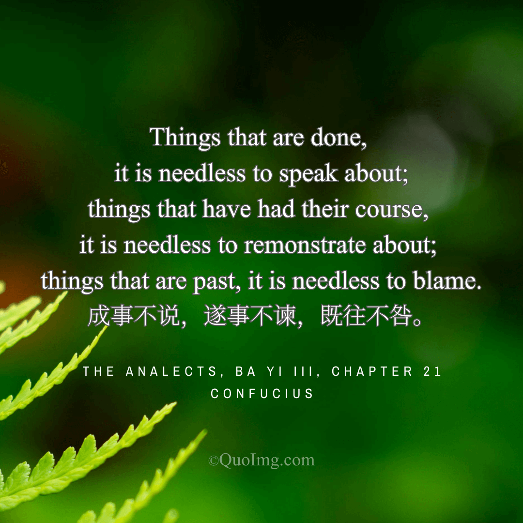 The Wisdom of Confucius on Letting Go of the Past​