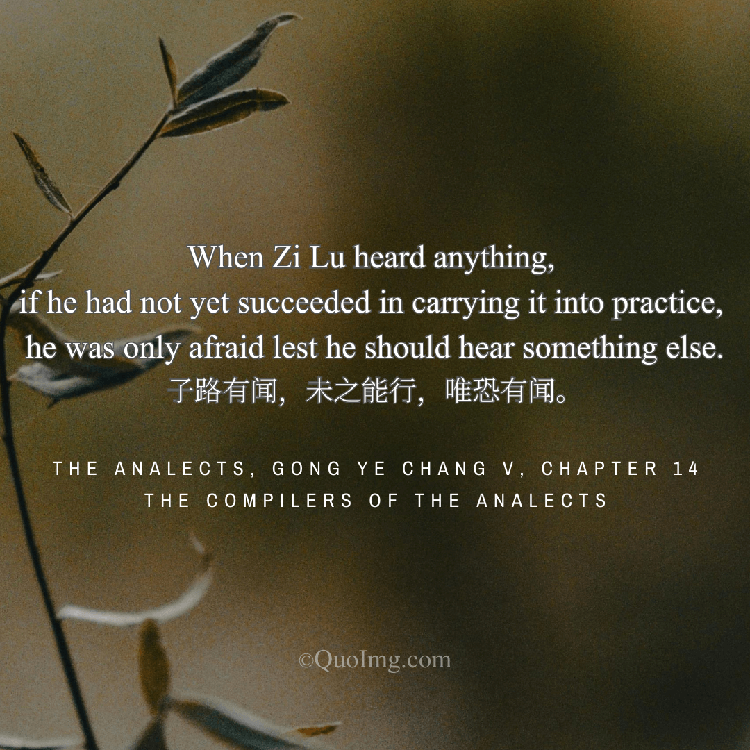 Zi Lu on the Paradox of Learning: The Anxiety of Unpracticed Knowledge