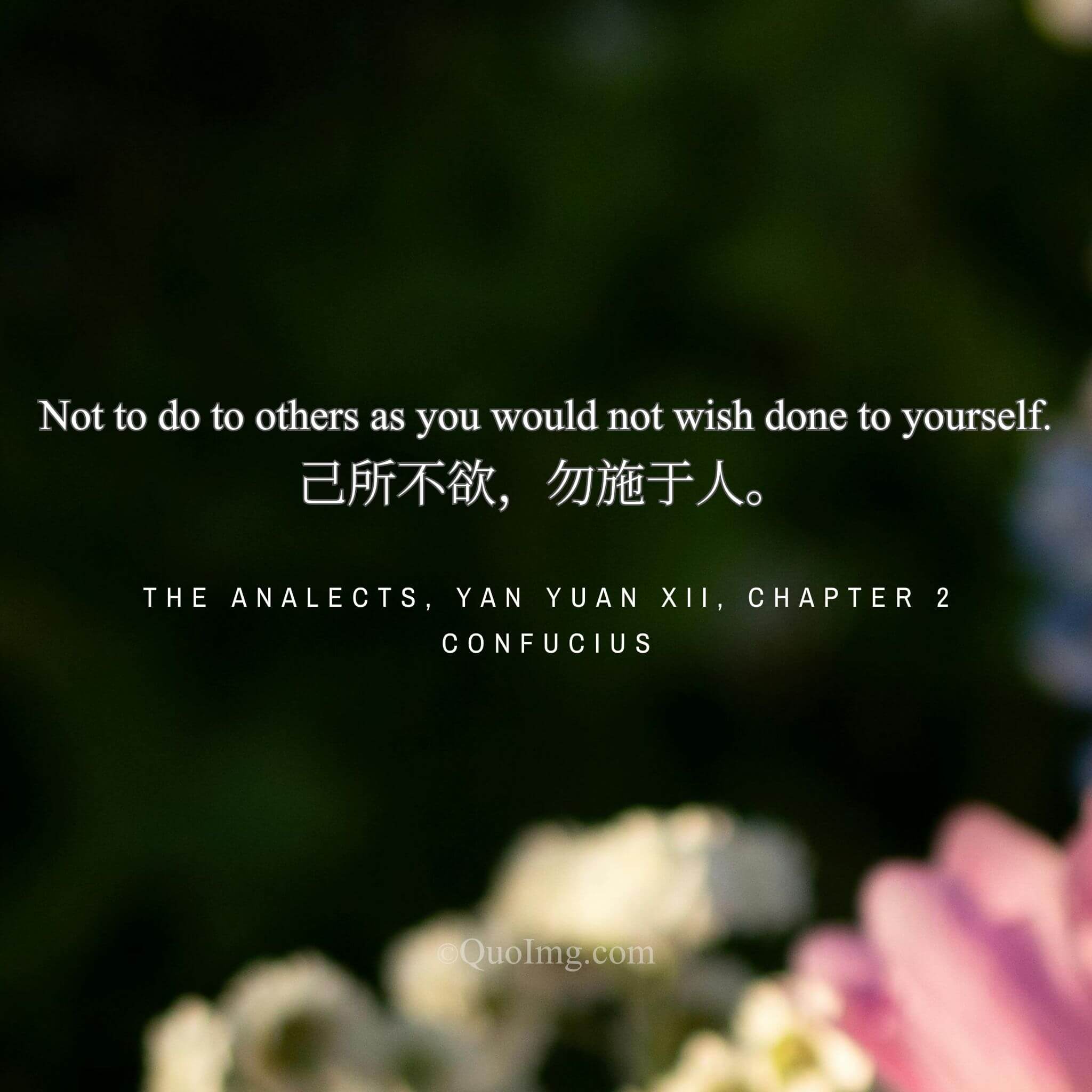 The Golden Rule: What You Do Not Desire, Do Not Impose on Others