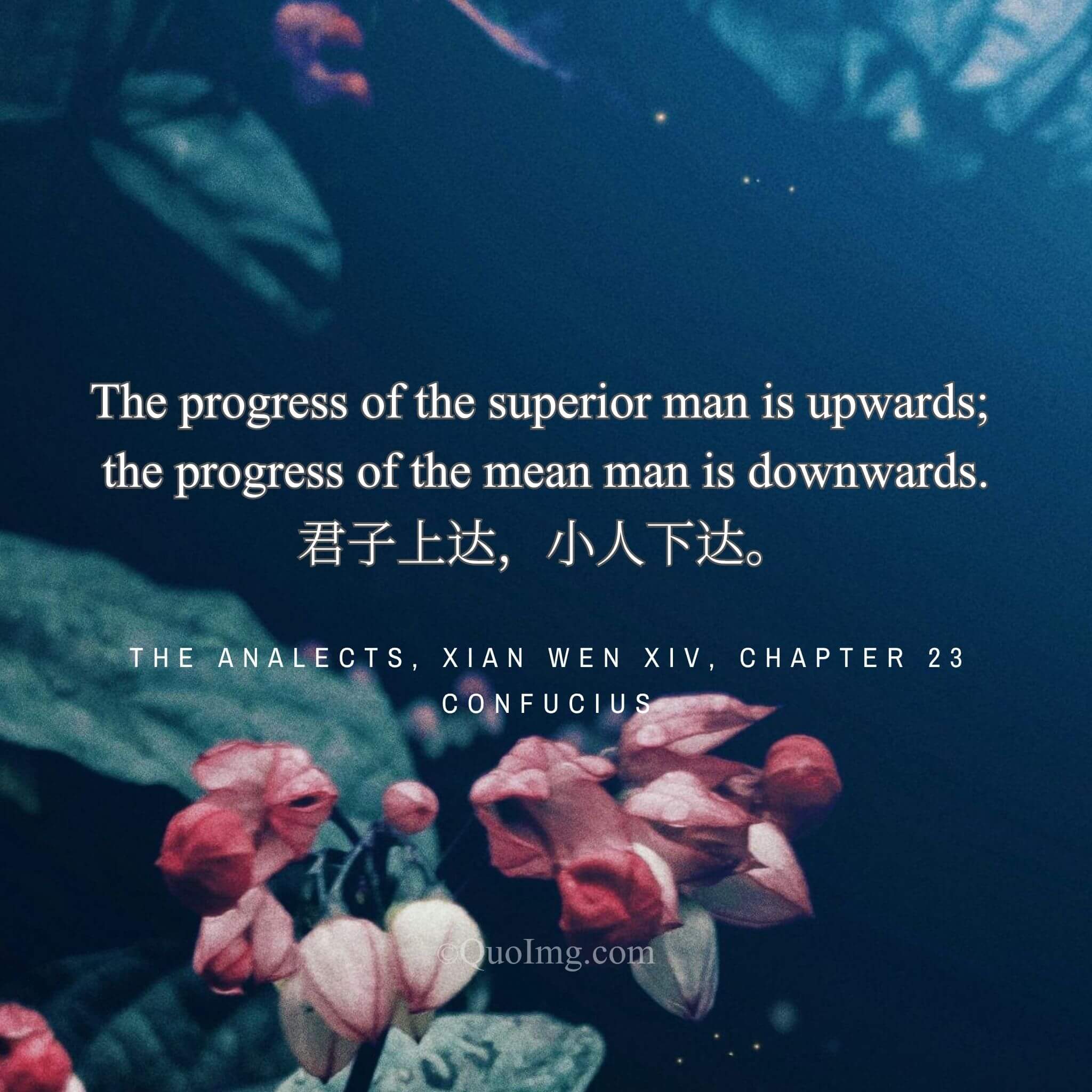The Diverging Paths: “The Superior Man Progresses Upwards, the Mean Man Downwards”