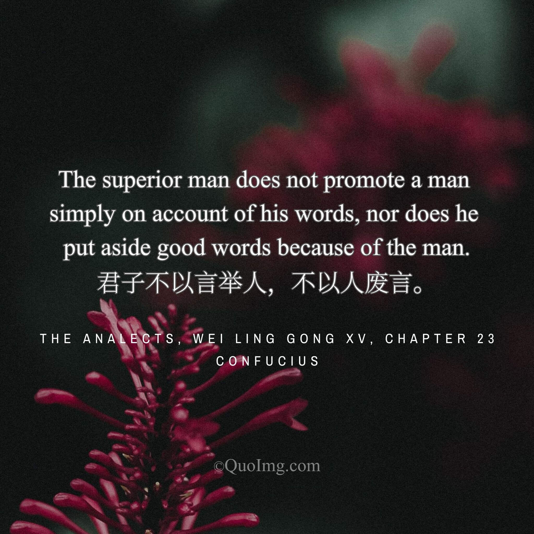 The Discerning Mind: Confucius on Separating the Speaker from the Speech