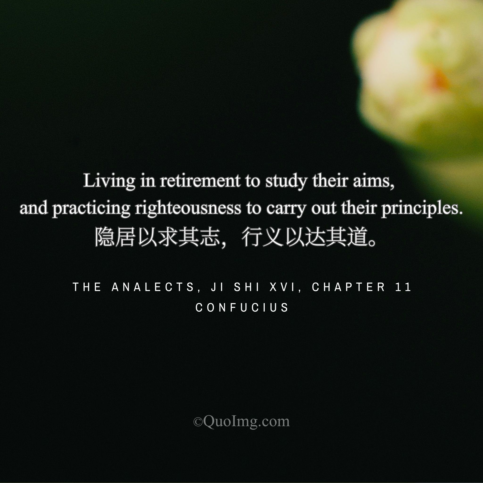 The Unyielding Path: Confucius on Cultivating Purpose in Solitude and Fulfilling the Way Through Action